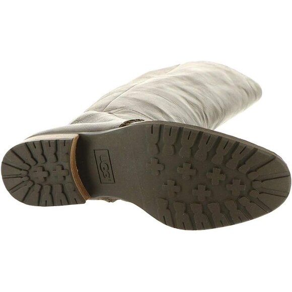 NEW UGG Women Leigh Dark Brown Fashion Dress Riding Below The Knee Tall Boots - Picture 6 of 6